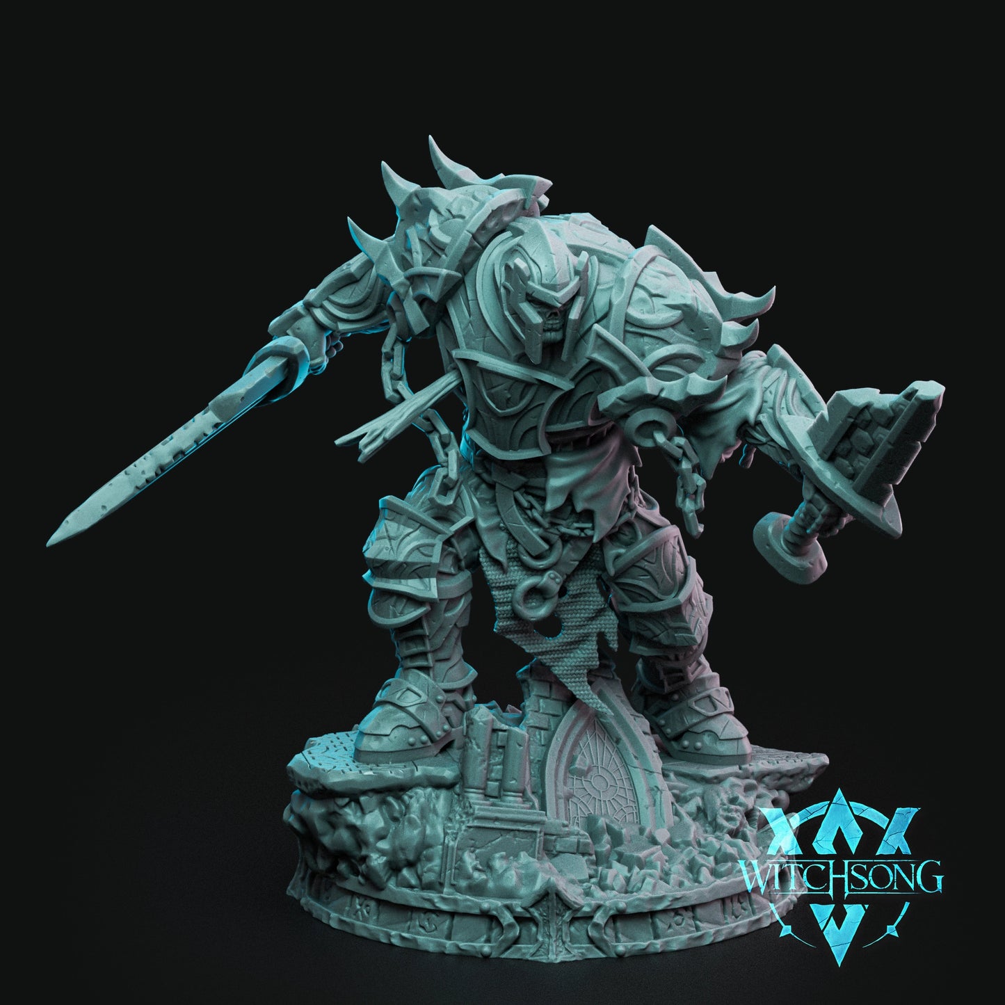 Witchsong Miniatures - Knight Horrors - Dregh of the Wastes - DnD/TTRPG Figure/Miniature