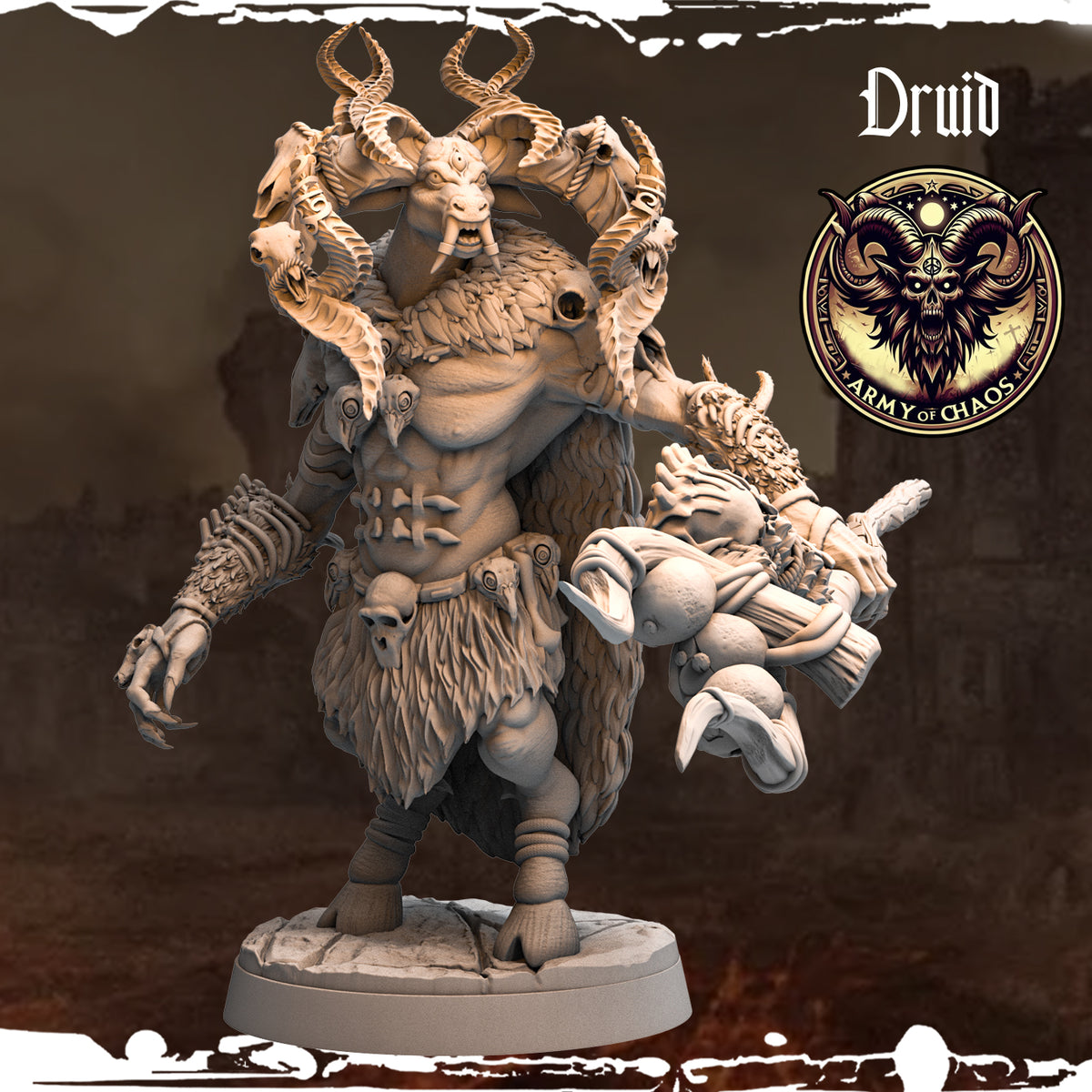 Monolith Arts - Beasts - Druid #12 - DnD/TTRPG Figure/Miniature