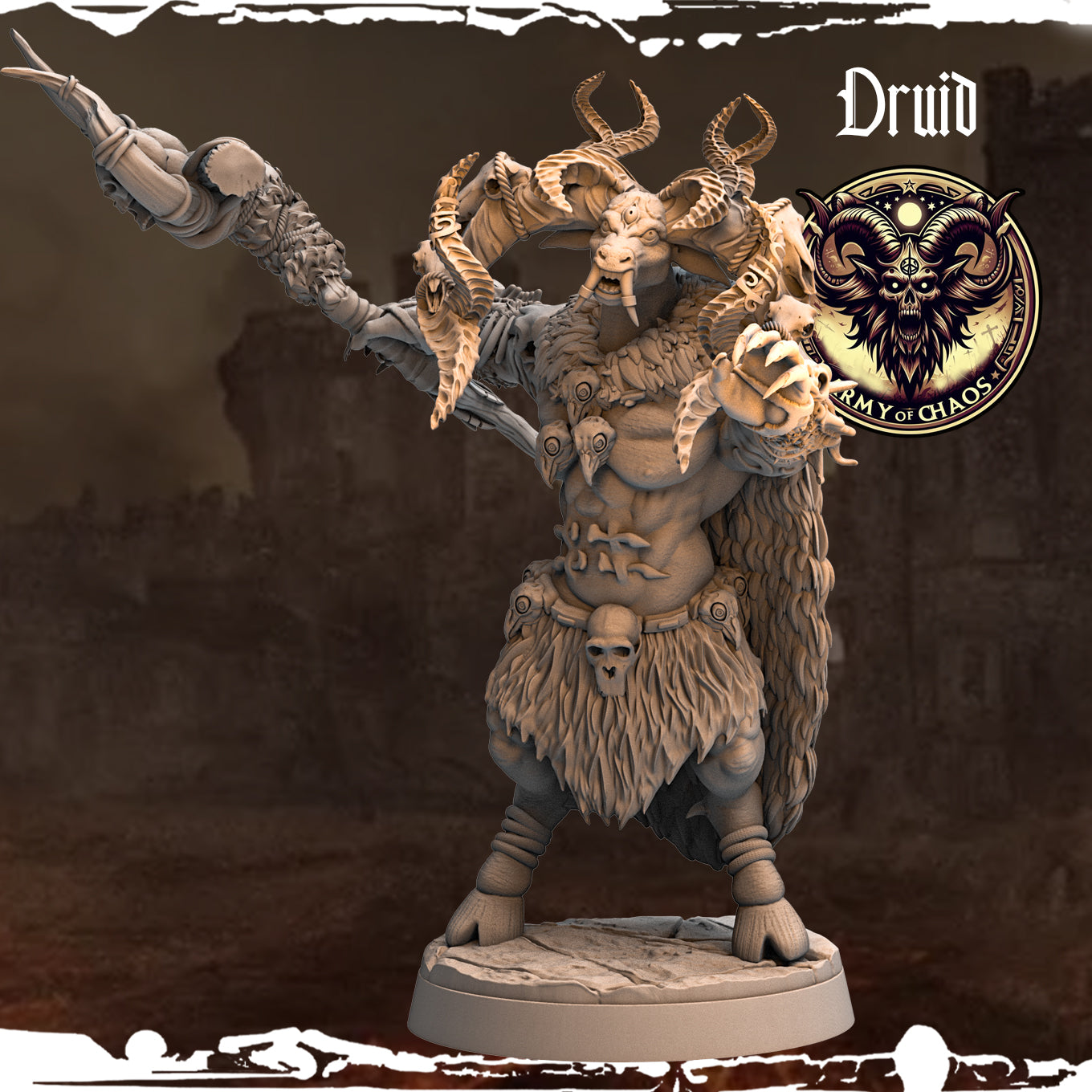 Monolith Arts - Beasts - Druid #2 - DnD/TTRPG Figure/Miniature