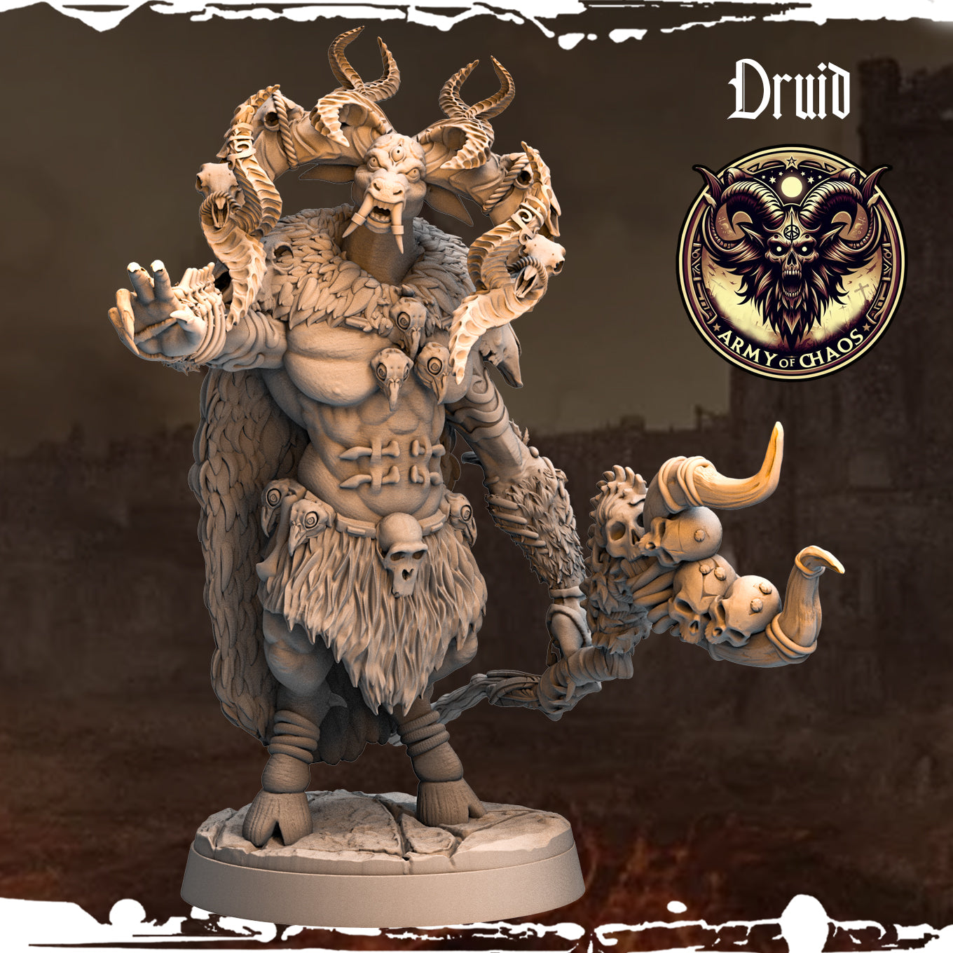 Monolith Arts - Beasts - Druid #9 - DnD/TTRPG Figure/Miniature