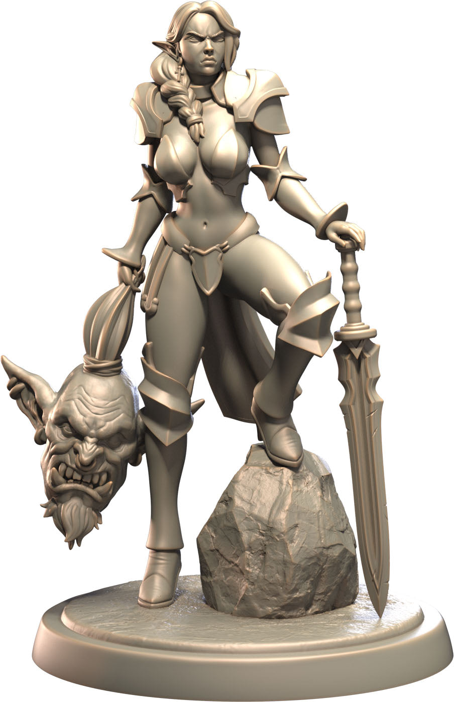 3D IPStudios - Elf Warriors - Eldariel - Pin Up/Figure/Model/Diorama - Helios3DPrinting