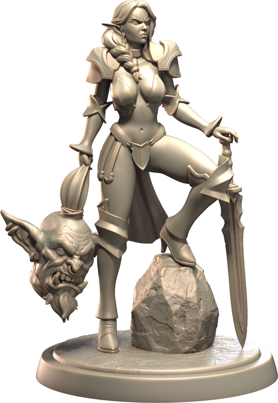3D IPStudios - Elf Warriors - Eldariel - Pin Up/Figure/Model/Diorama - Helios3DPrinting