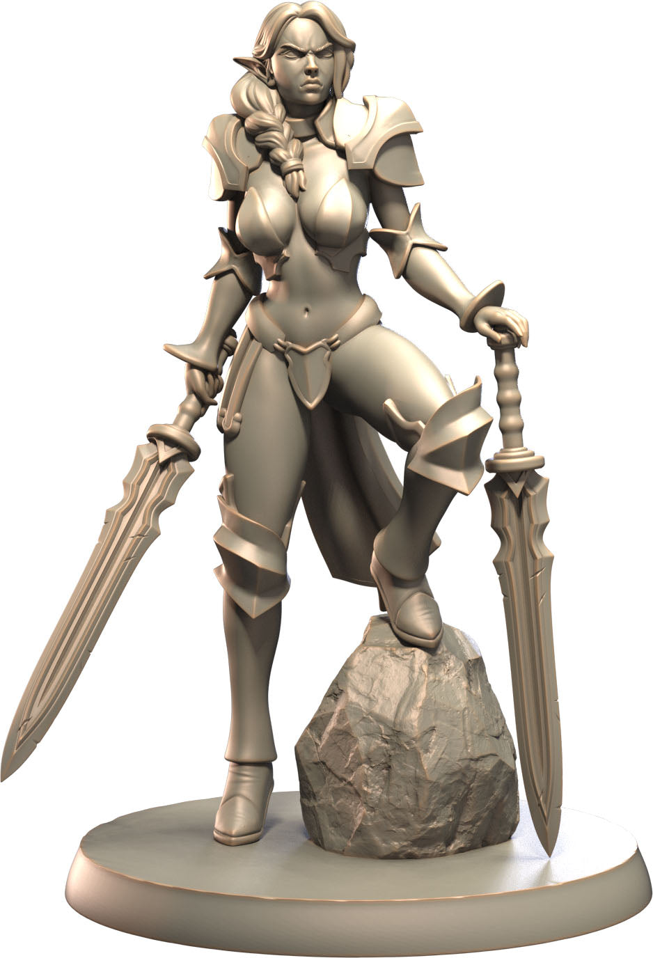 3D IPStudios - Elf Warriors - Eldariel - Pin Up/Figure/Model/Diorama - Helios3DPrinting