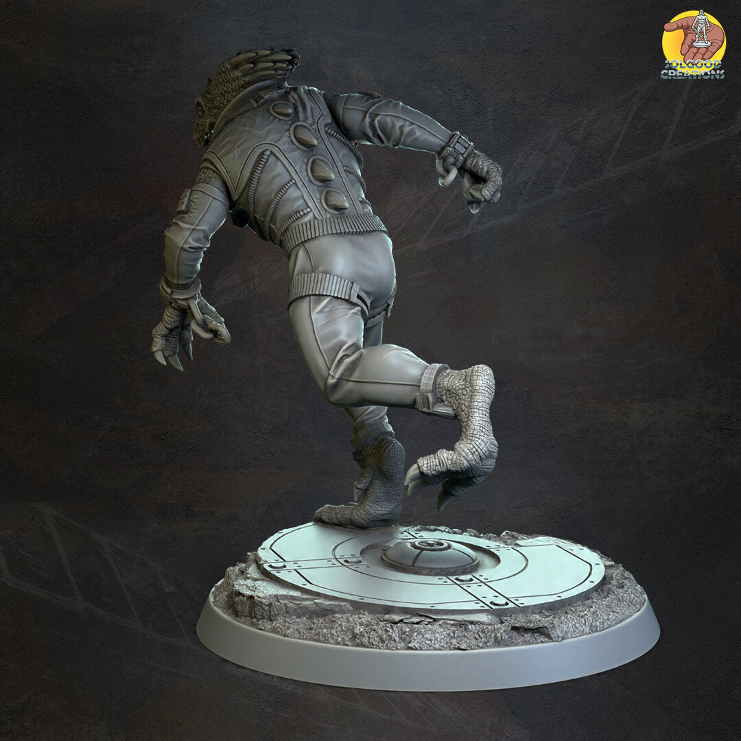 Solgoodcreations - Space Outpost - Lizardman #2 - DnD/TTRPG Figure/Miniature