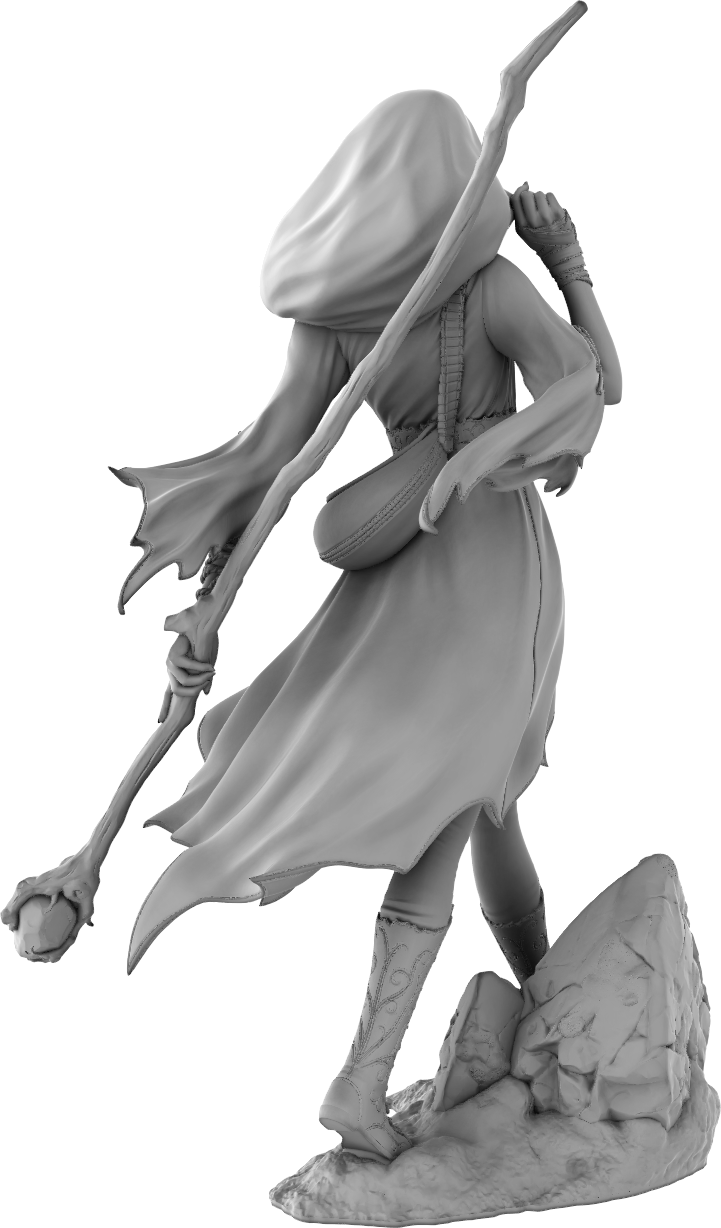 Amra 3D Art - Elements - Earth - 75mm Pin Up/Figure/Model/Diorama - Helios3DPrinting