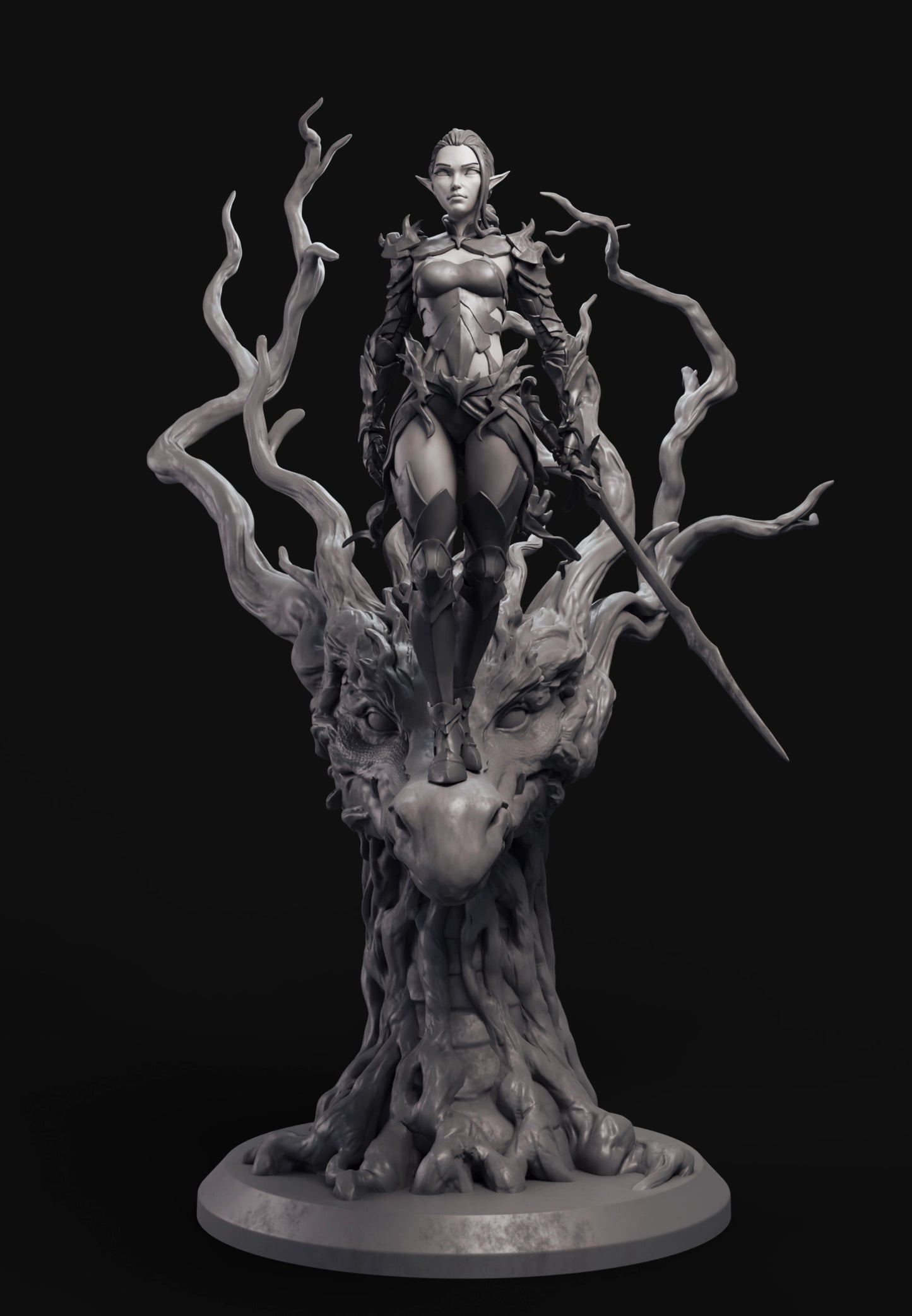 Arxila - Eldra Emberfyre Only - 75mm Pin Up/Figure/Model/Diorama