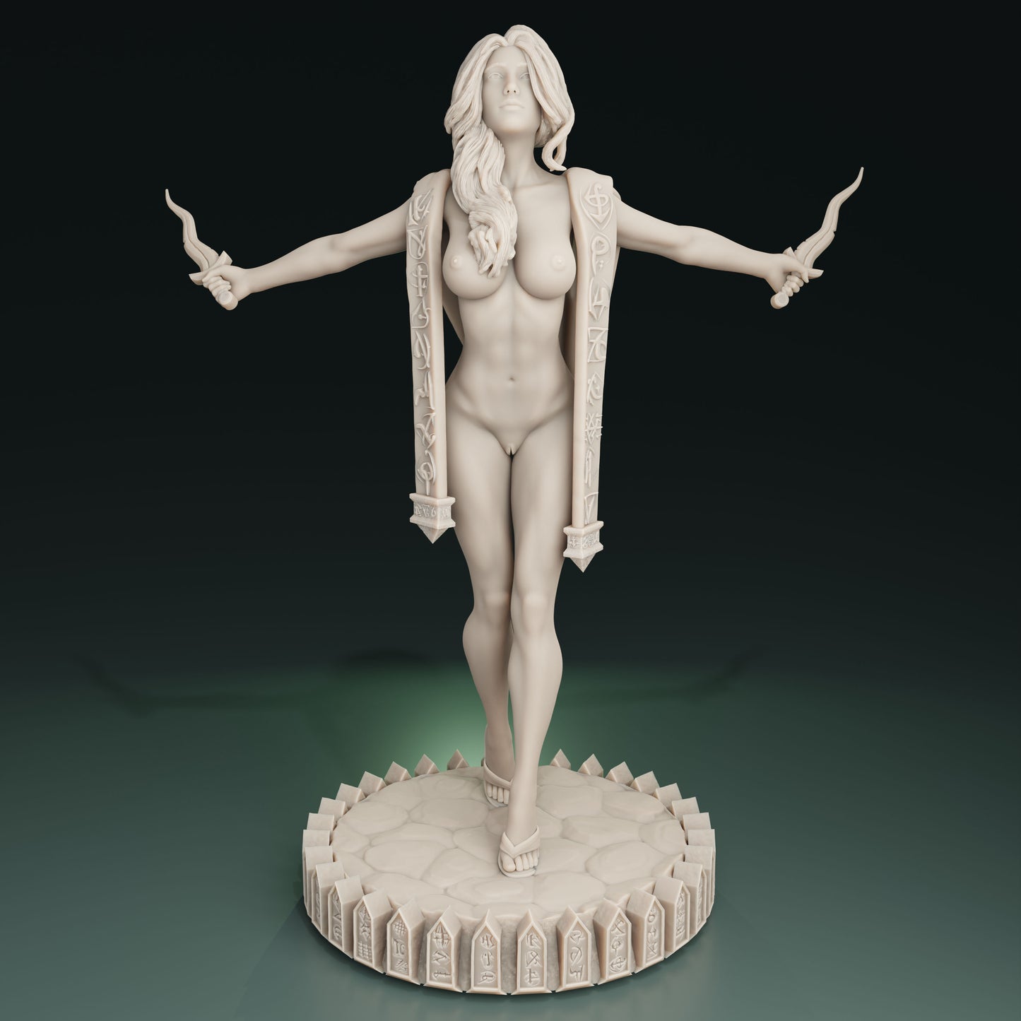 Cthulhu Girls - Cult of the Old Ones - Eliza, High Priestess - 32/75mm DnD/TTRPG Figure/Miniature - Helios3DPrinting