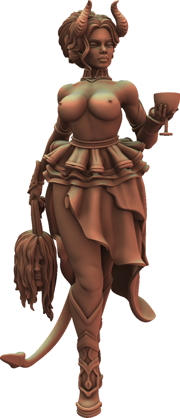 Jugglers Miniatures - Tiefling Bard #3 - DnD/TTRPG/Roleplaying/Wargames