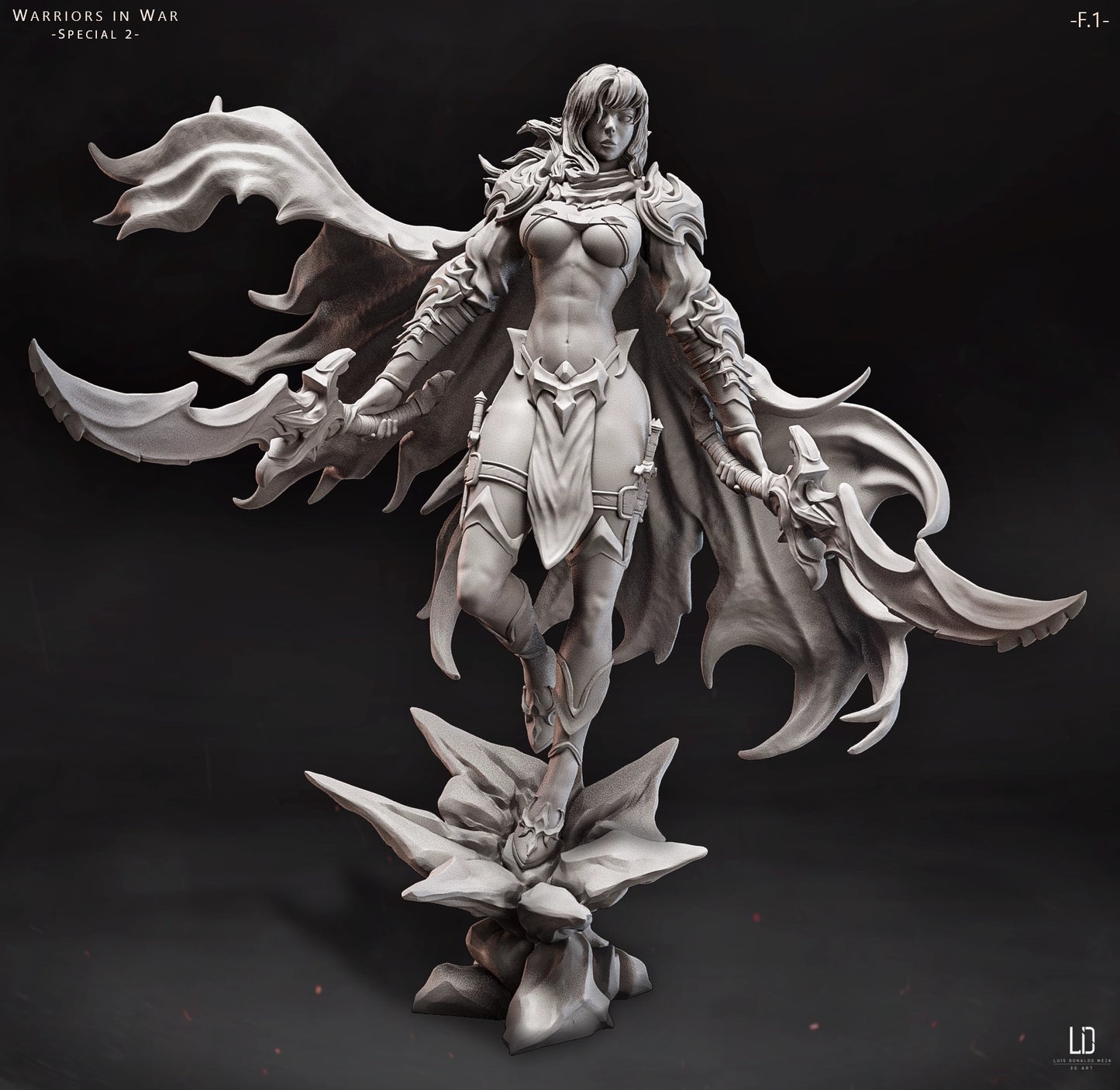 Luis Donaldo Meza - Warriors In War #2.1 - 80mm Pin Up/Figure/Model/Diorama