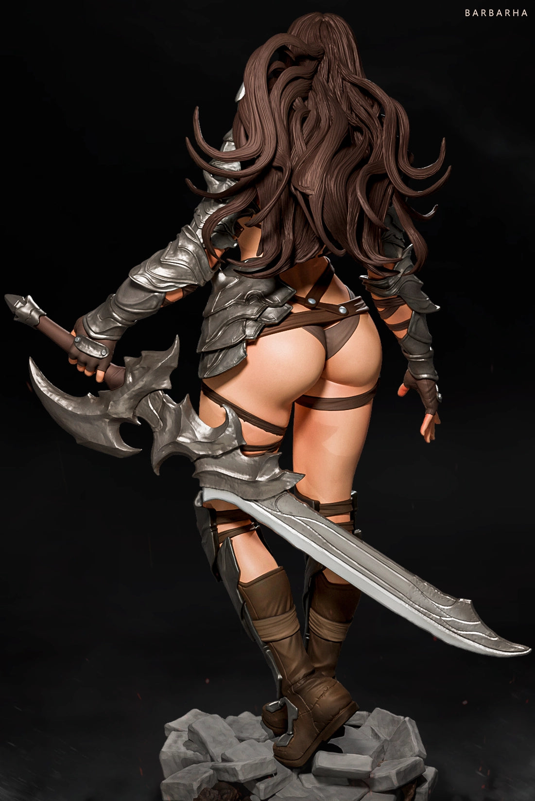 Luis Donaldo Meza - Fantasy Warrior #8.2 - 80mm Pin Up/Figure/Model/Diorama