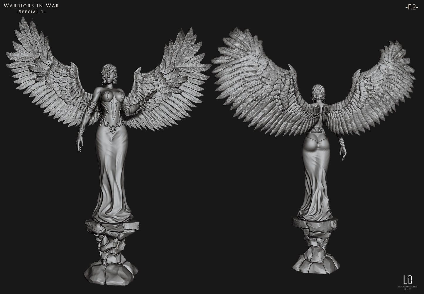 Luis Donaldo Meza - Warriors In War #1.2 - 80mm Pin Up/Figure/Model/Diorama