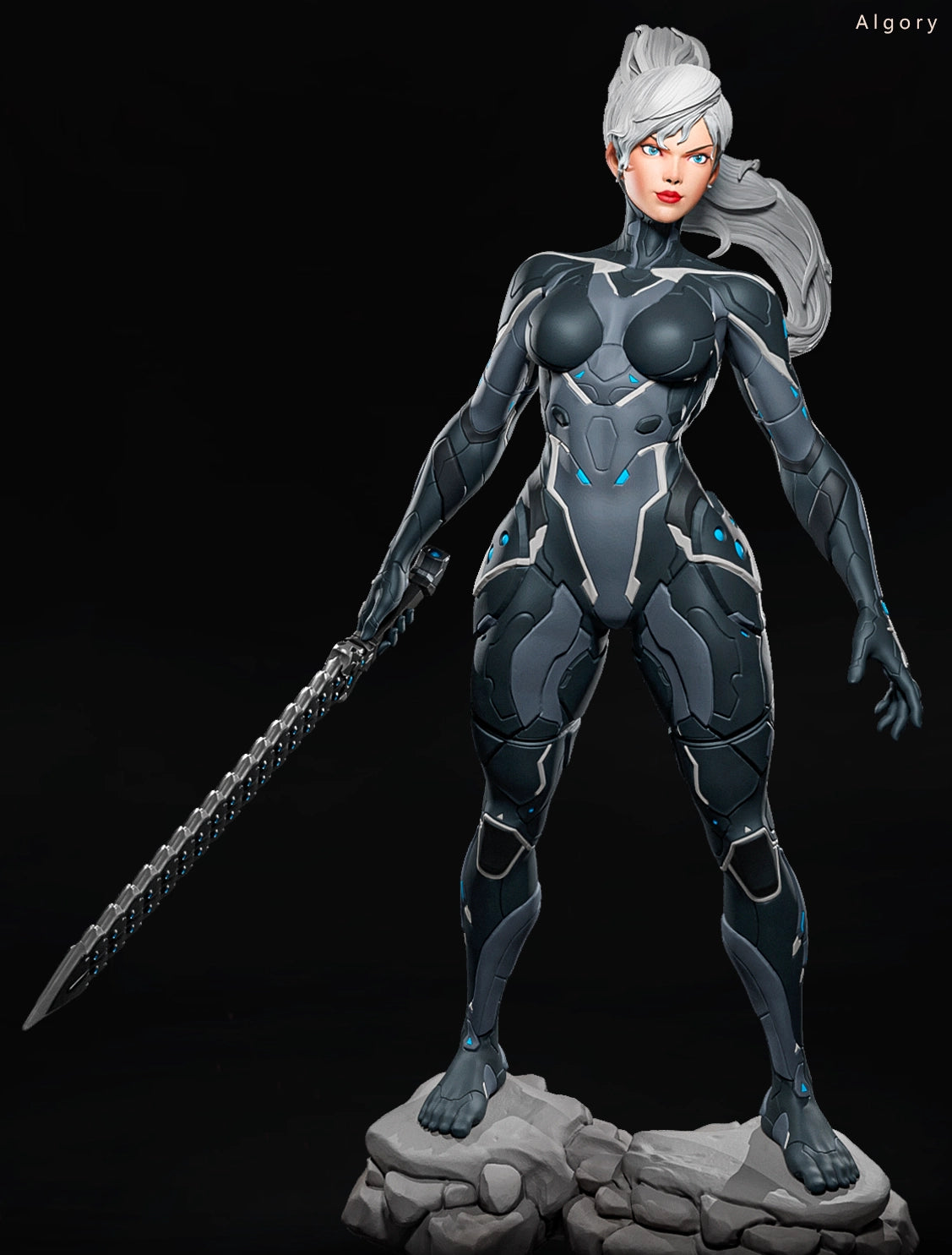 Luis Donaldo Meza - Future Warrior #2.4 - 80mm Pin Up/Figure/Model/Diorama