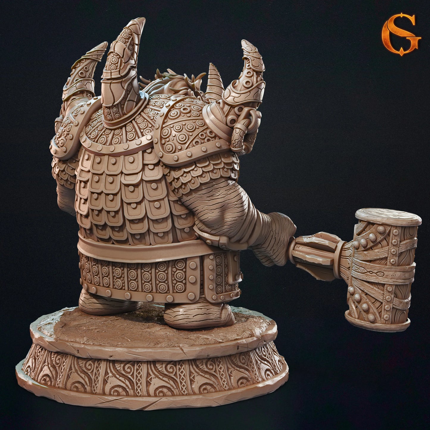 Solgoodcreations - Wererhino - DnD/TTRPG Figure/Miniature