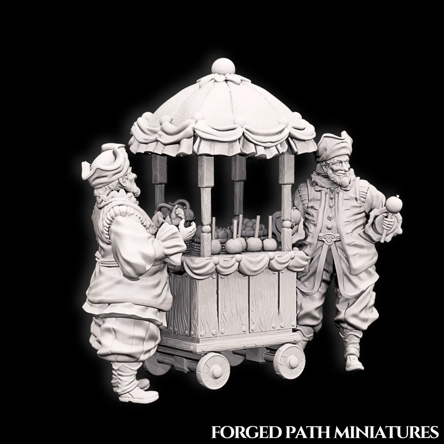 Forged Path - Willowbrook Circus - Food Vendor - DnD/Pathfinder/TTRPG Figure