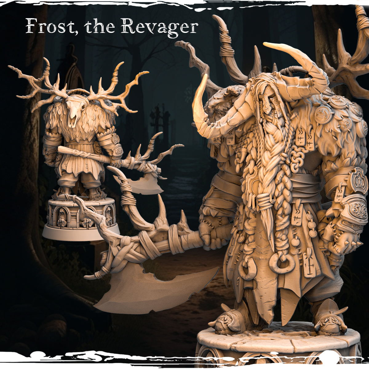Monolith Arts - Marked by Darkness - Frost - 75mm Pin Up/Figure/Model/Diorama