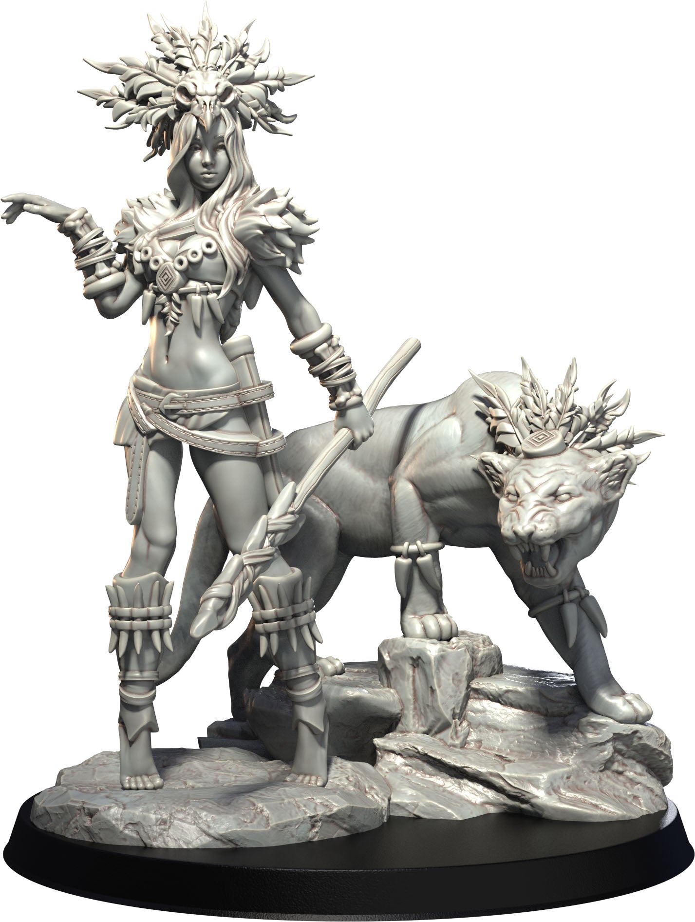 3D IPStudios - Female Warriors #1 - Gaia - Pin Up/Figure/Model/Diorama - Helios3DPrinting