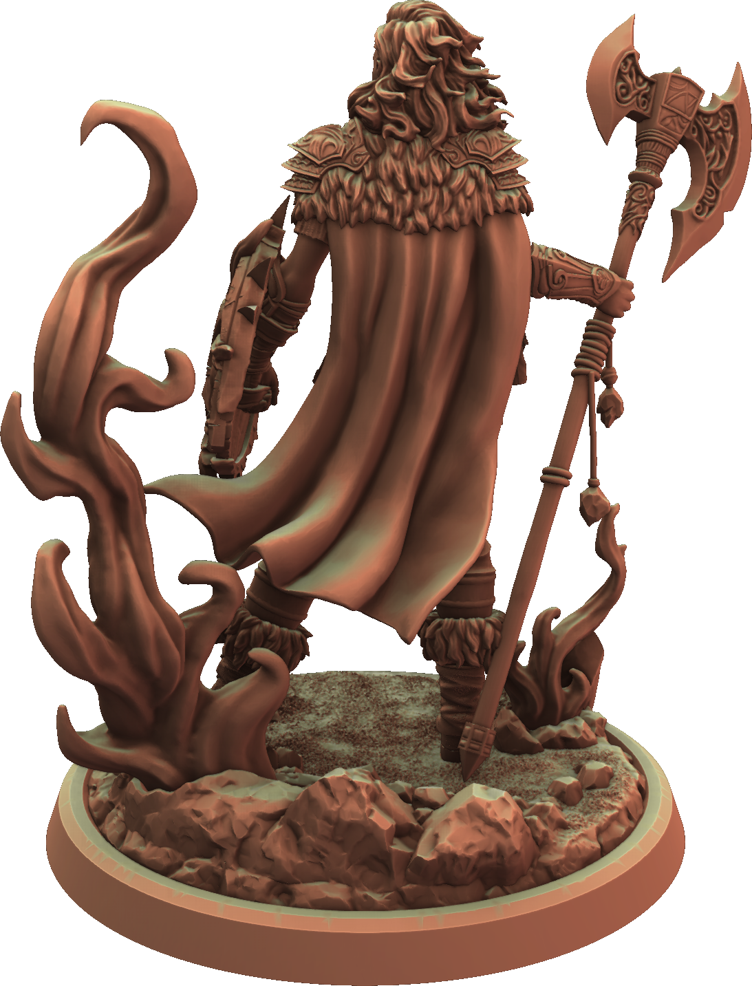 Cosmondo - Dungeons & Damsels - Fire Genasi #1 - 75mm Pin Up/Figure/Model/Diorama