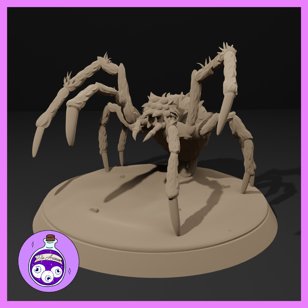 Ella's Arcanum - RPG Essentials #1 - Giant Spider - DnD/Pathfinder/TTRPG Figure