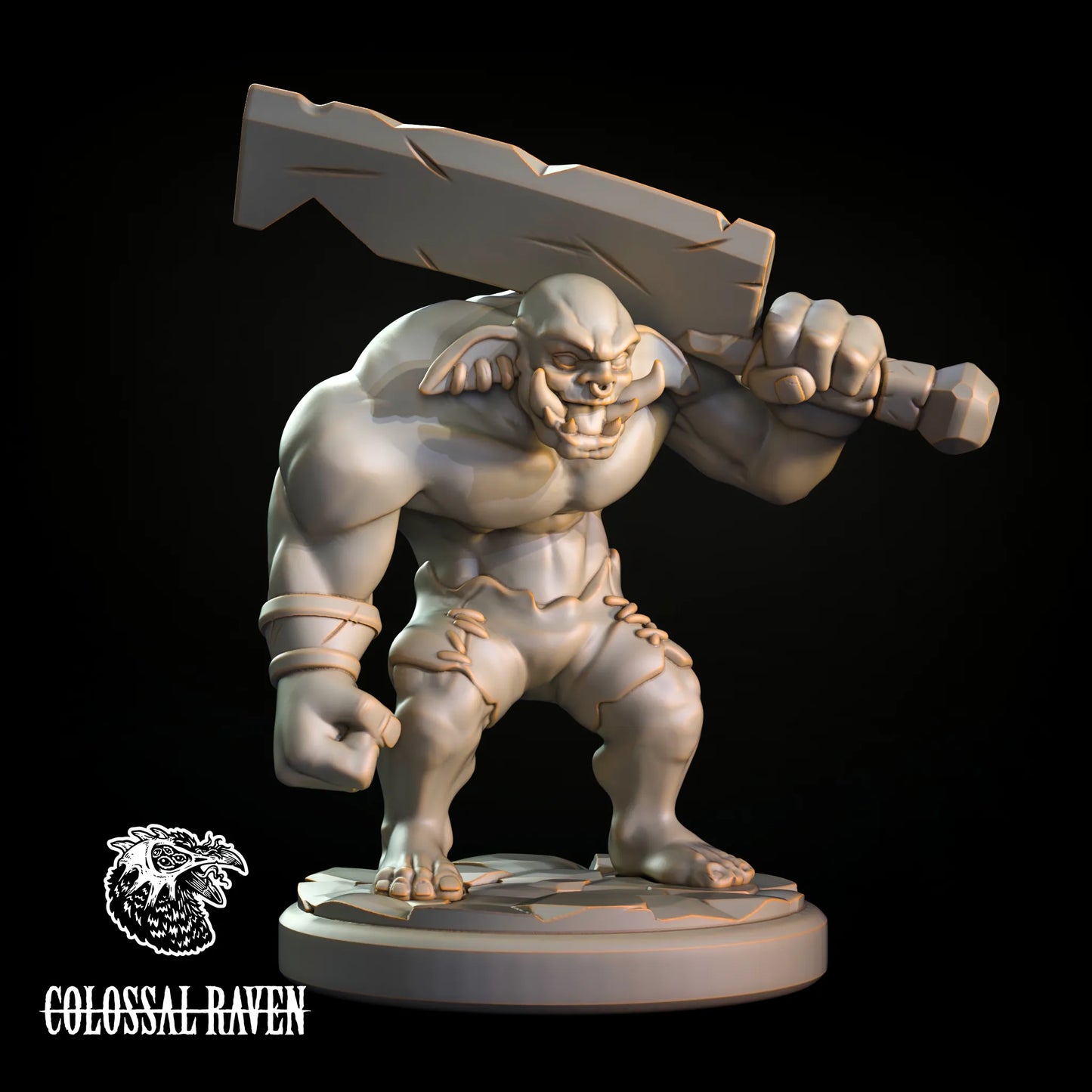 Colossal Raven - Goblin Berserker - DnD/Pathfinder/TTRPG Figure