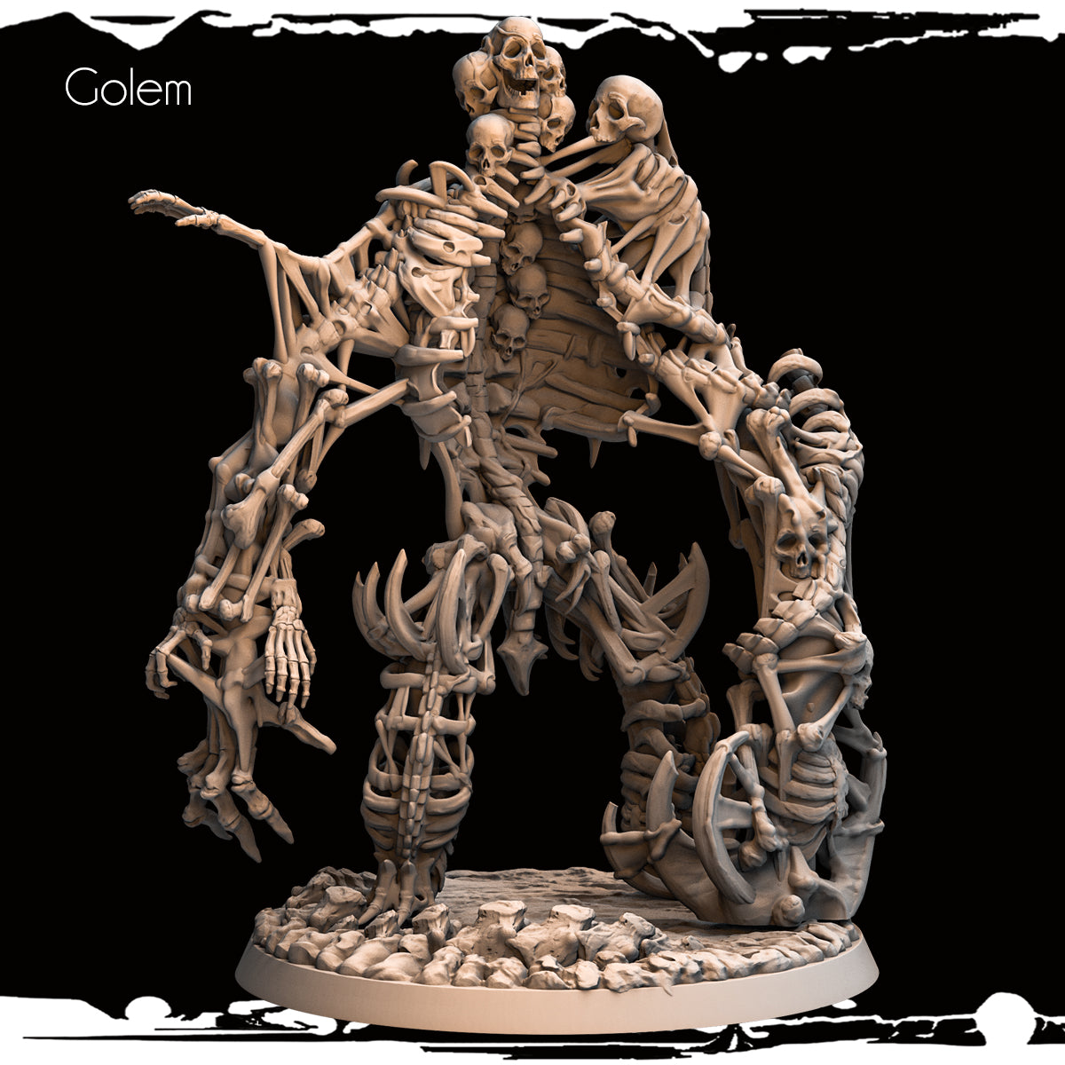 Monolith Arts - Skeletons - Golem - DnD/TTRPG Figure/Miniature