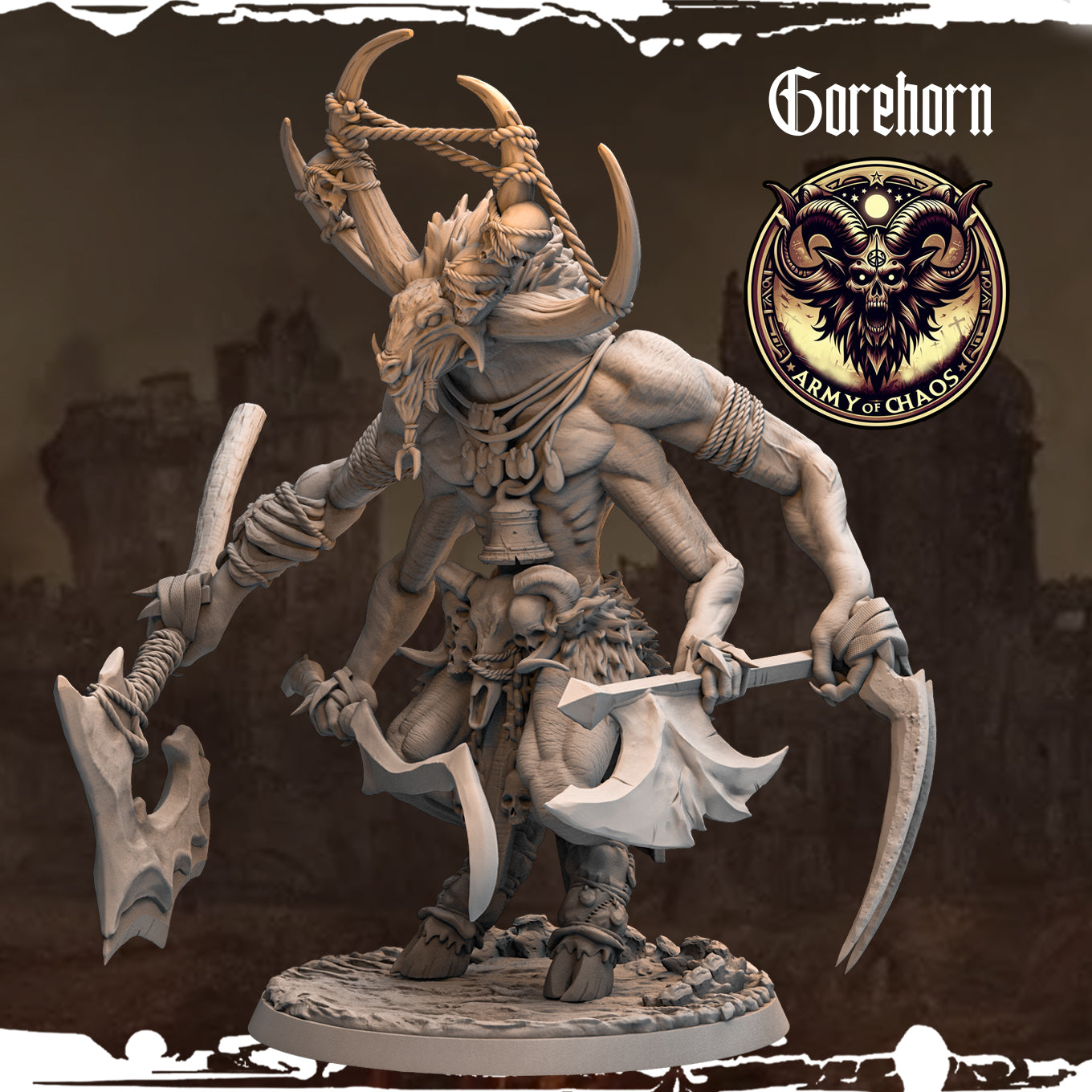 Monolith Arts - Beasts - Gorehorn - DnD/TTRPG Figure/Miniature