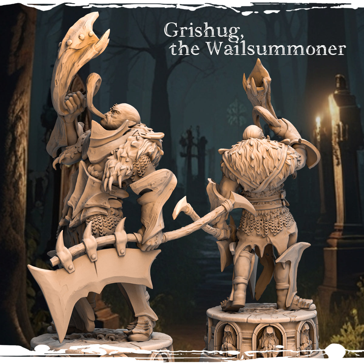 Monolith Arts - Marked by Darkness II - Grishug - 75mm Pin Up/Figure/Model/Diorama