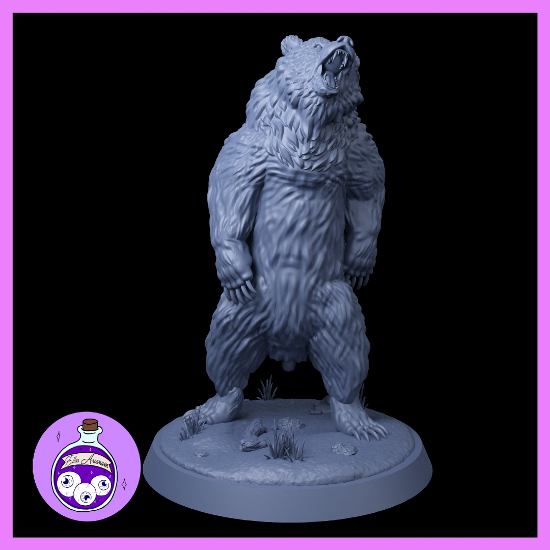 Ella's Arcanum - Wild Hunt - Grizzly Bear - 2 Poses - DnD/Pathfinder/TTRPG