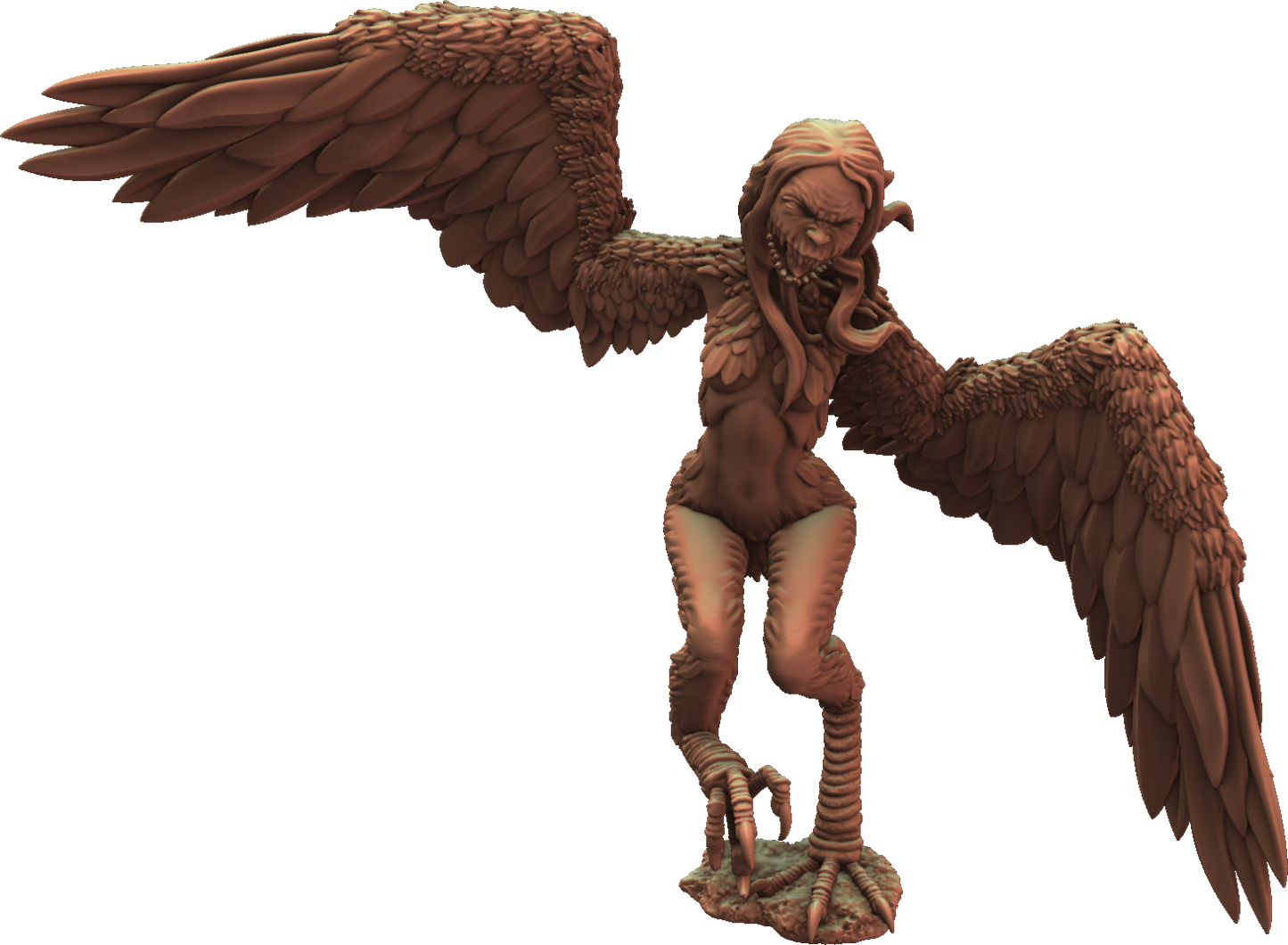 Crippled God Foundry - Shadowcurse - Harpy #2 - DnD/TTRPG Figure/Miniature