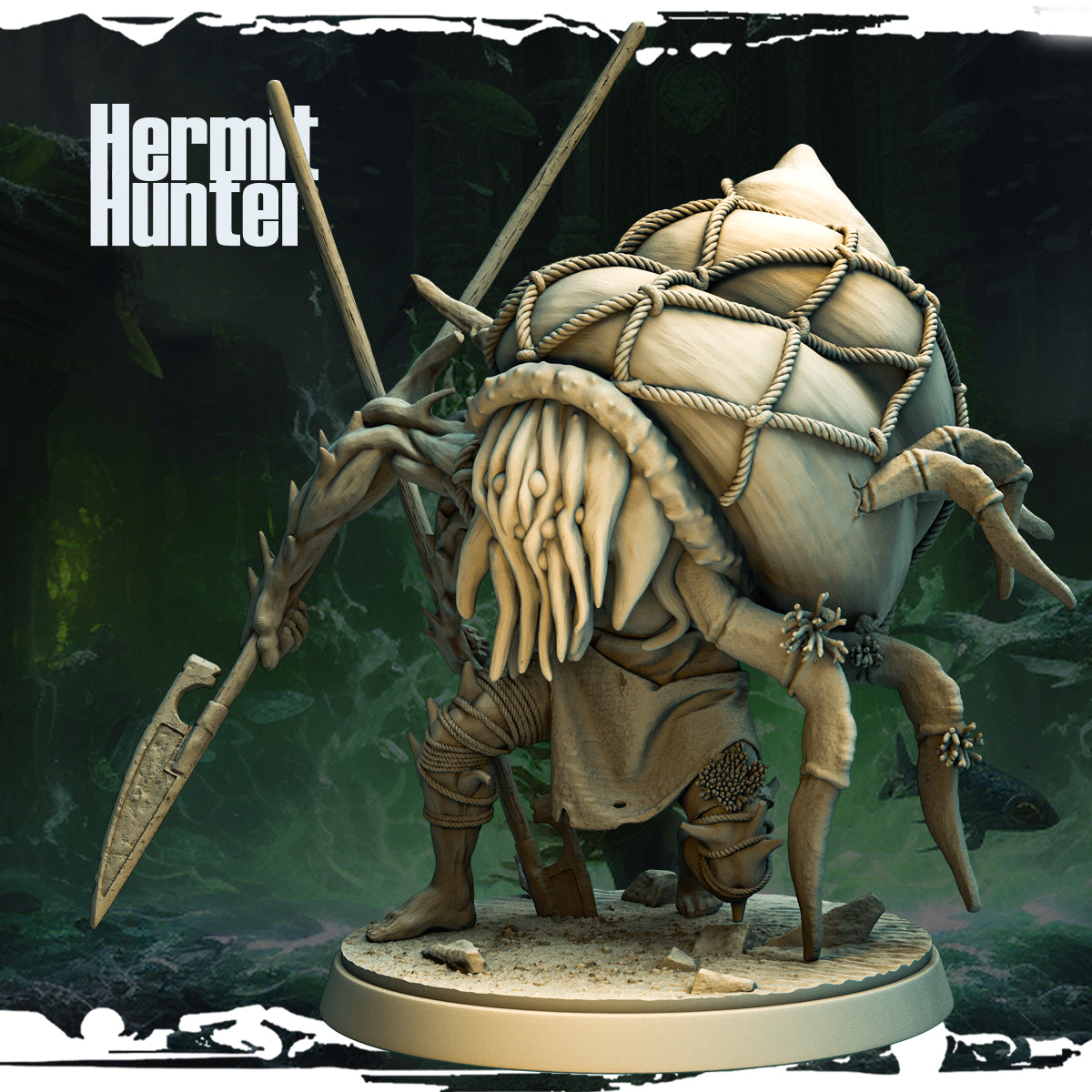 Monolith Arts - Terror on Cursed Waters - Hermit Hunter - DnD/TTRPG Figure/Miniature