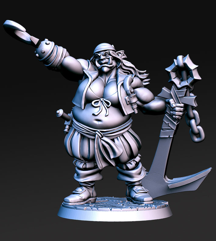 RN Estudio - Captain Quidd Crew - Hooks - DnD/TTRPG Figure/Miniature