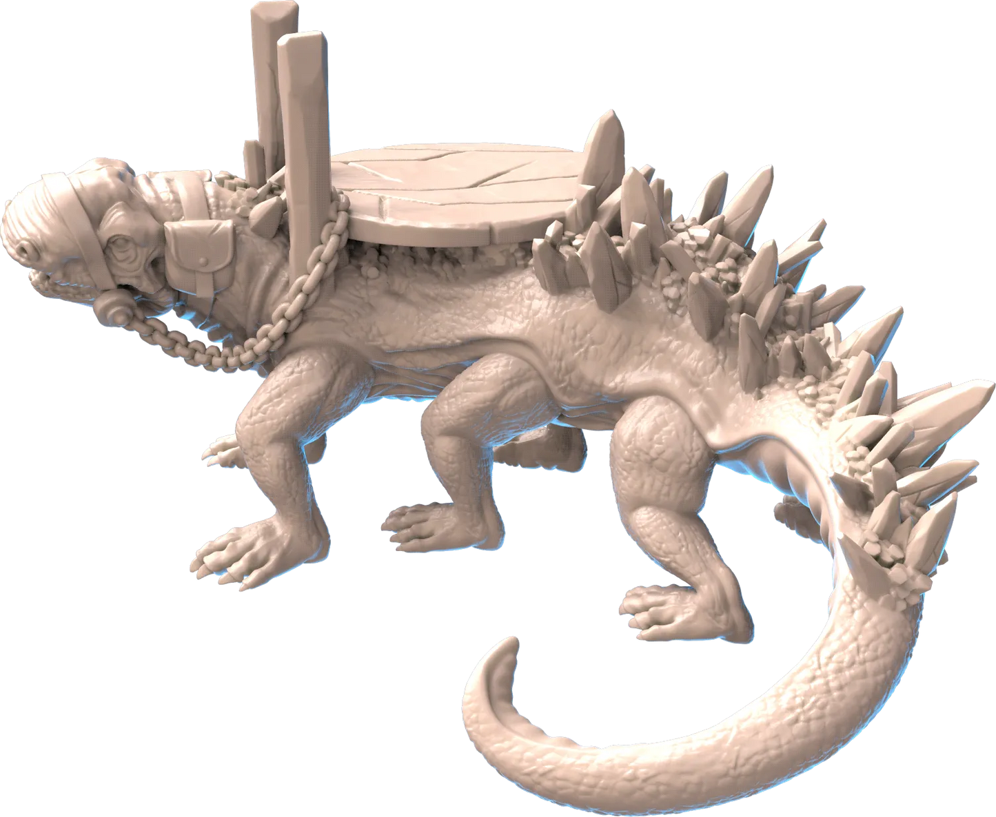 Sync Ratio - Shiverclaws - Ice Salamander Mount - DnD/TTRPG Figure/Miniature