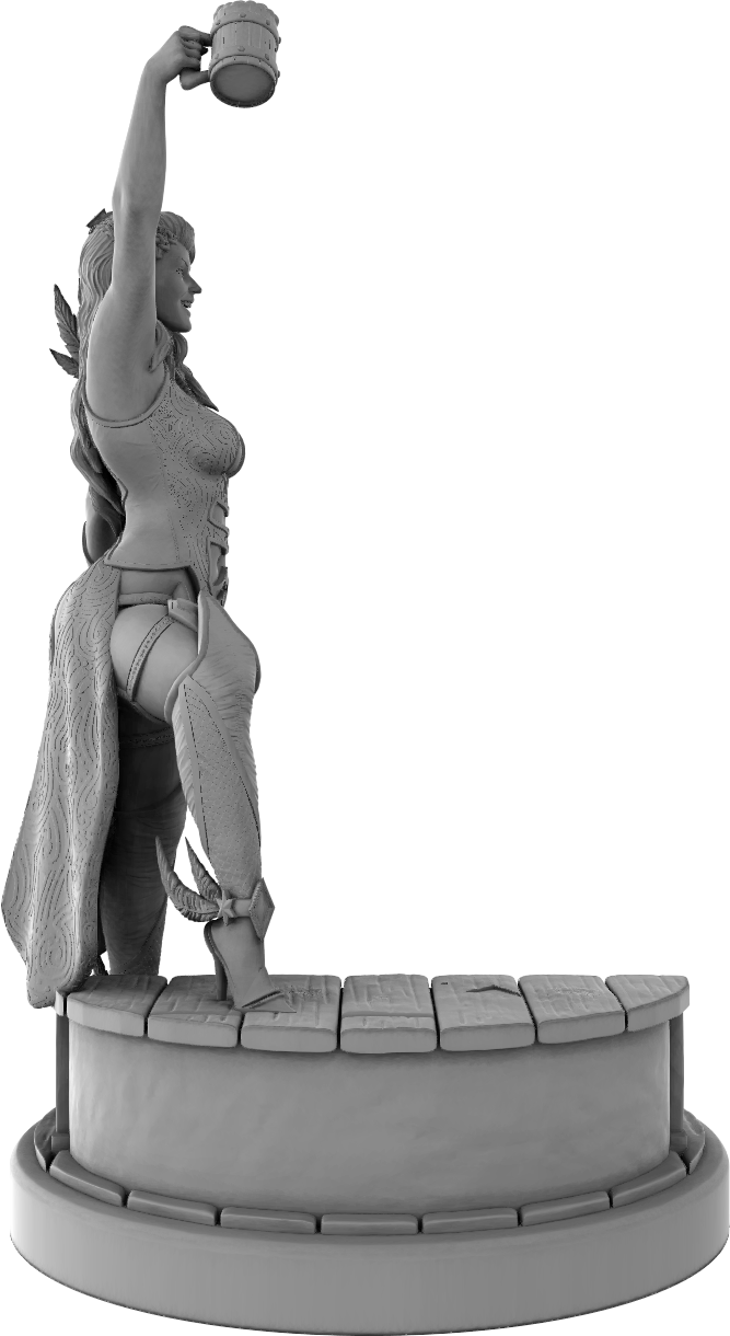 Black Fins Miniatures - Izowel Goldthorn - 75mm Pin Up/Figure/Model/Diorama