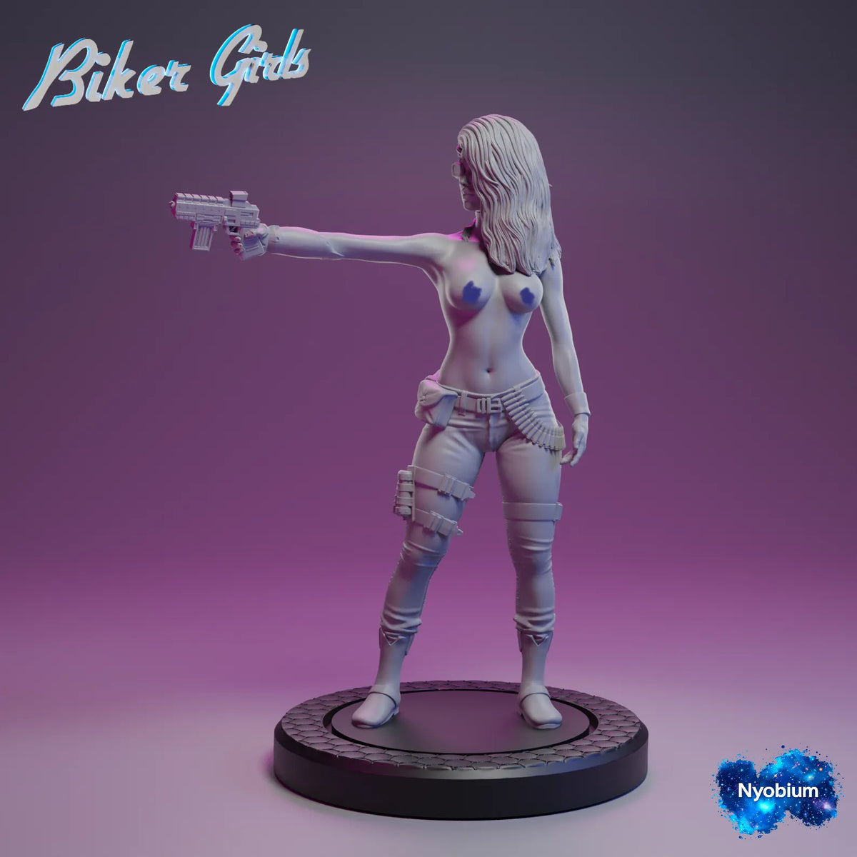 Nyobium Games - Jen, Bounty Hunter #2 - 75mm Pin Up/Figure/Model/Diorama
