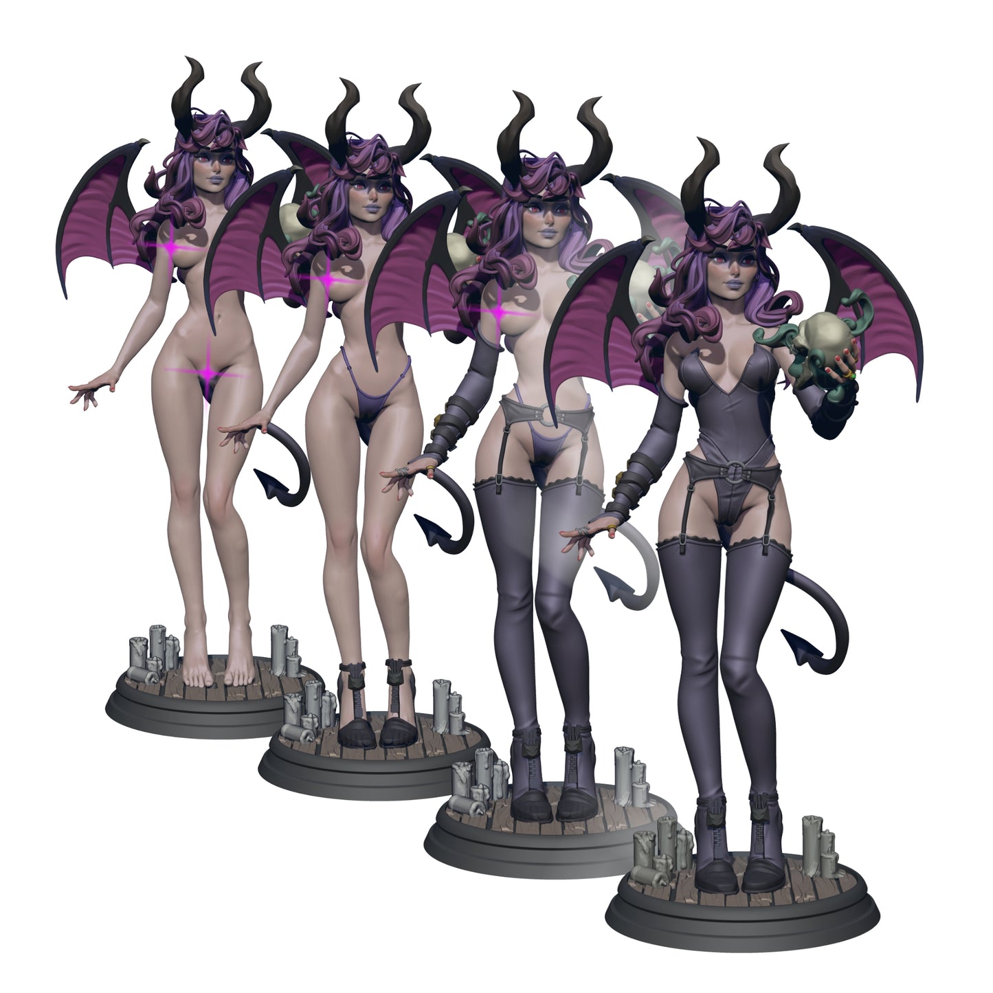 Whisper Miniatures - Katherine, Devil - 75/120mm Pin Up/Figure/Model/Diorama