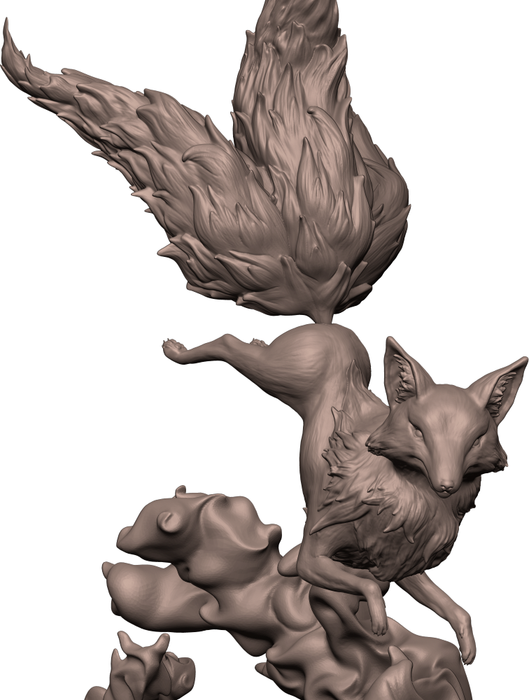 Vortex Studios - Forest Guardians - Kitsune - 75mm Pin Up/Figure/Model/Diorama