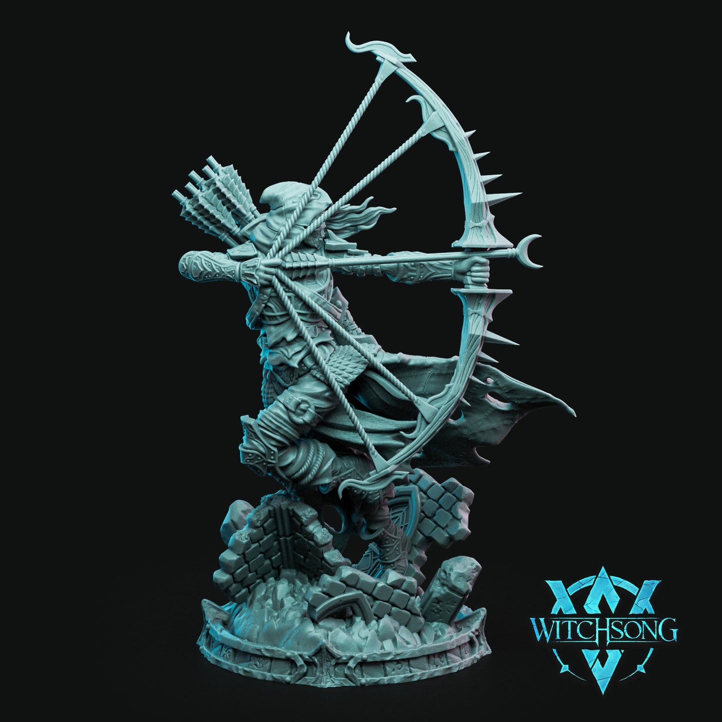 Witchsong Miniatures - Knight Horrors - Lieutenant of the Lost "Archer" - DnD/TTRPG Figure/Miniature