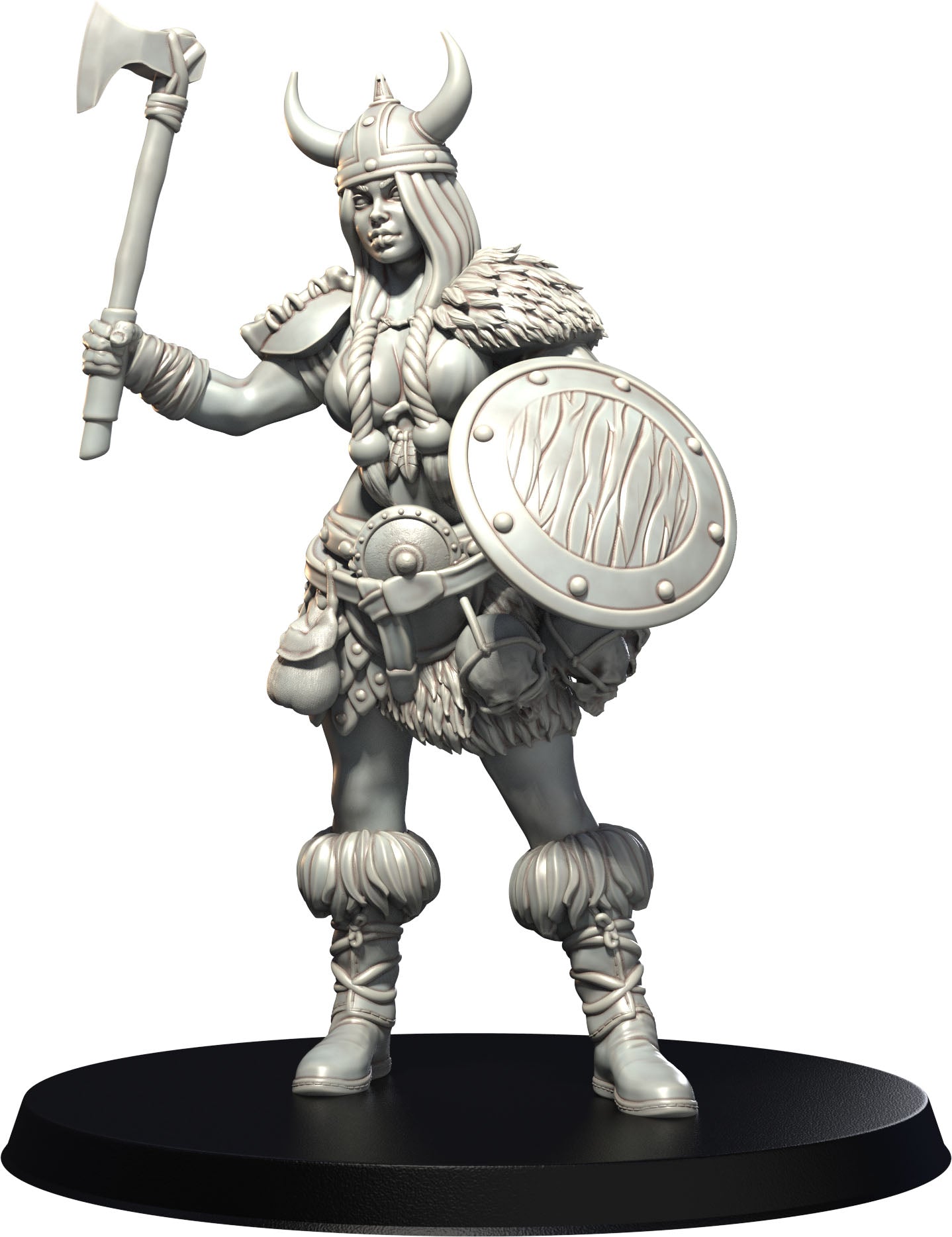 3D IPStudios - Female Warriors #1 - Lagertha - Pin Up/Figure/Model/Diorama - Helios3DPrinting