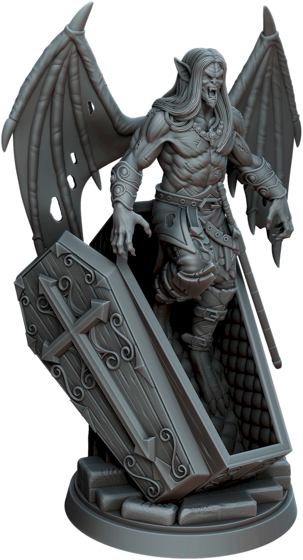 Vortex Studios - Vampires - Vladimir von Krovzovich True Form - DnD/TTRPG Figure/Miniature