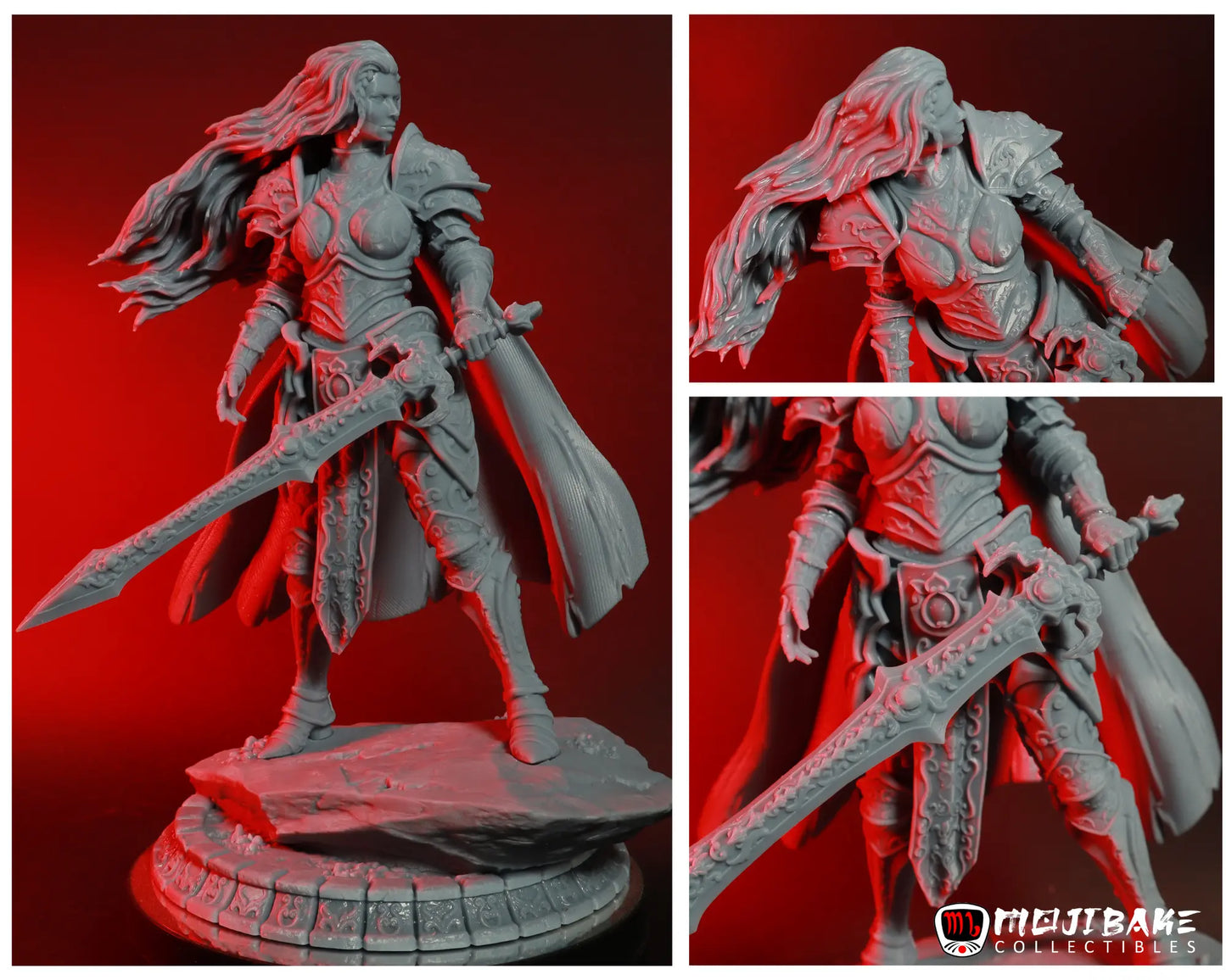 Alessandro Di Cesare - Legends of Aetheron - Lyra SteelHeart - 75/120mm Pin Up/Figure/Model/Diorama - Helios3DPrinting