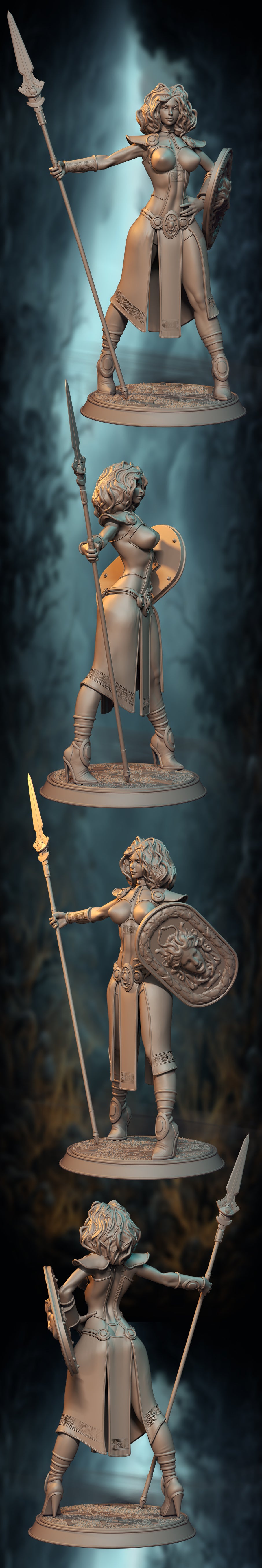 Z Kino - Enchantressess - Lyra the Sentinel - 75mm Pin Up/Figure/Model/Diorama