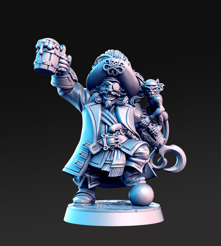 RN Estudio - Captain Quidd Crew - Madolff One Eye - DnD/TTRPG Figure/Miniature