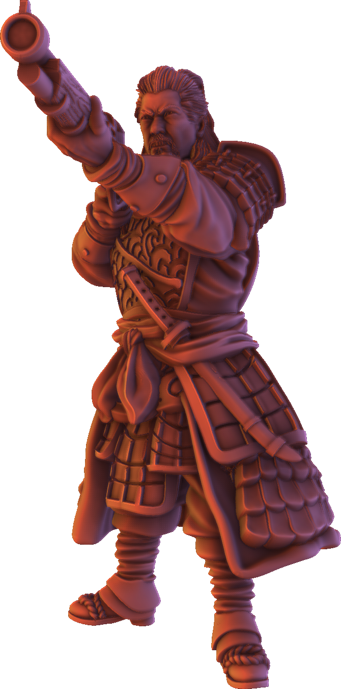 Forged Path - Tokugawa Guardians - Matchlock - DnD/Pathfinder/TTRPG Figure