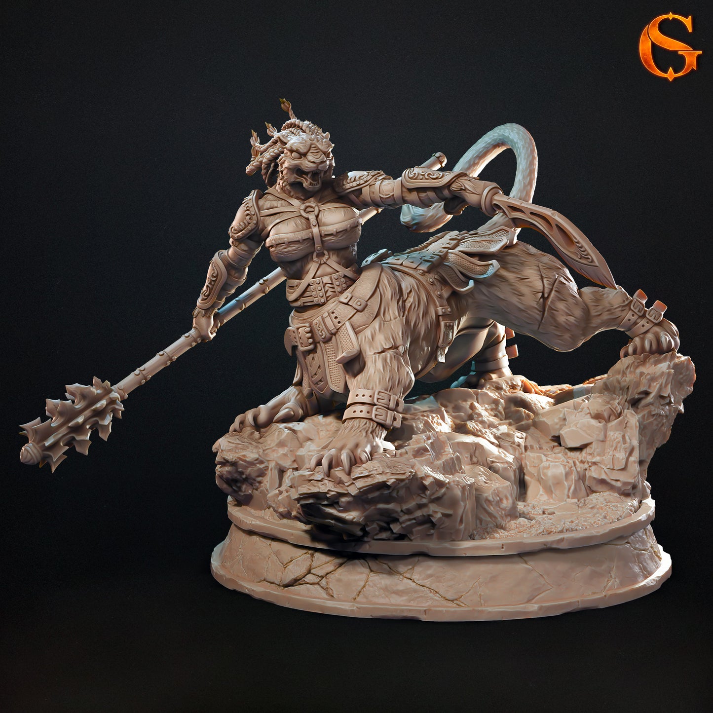 Solgoodcreations - Wemic Fighter - DnD/TTRPG Figure/Miniature