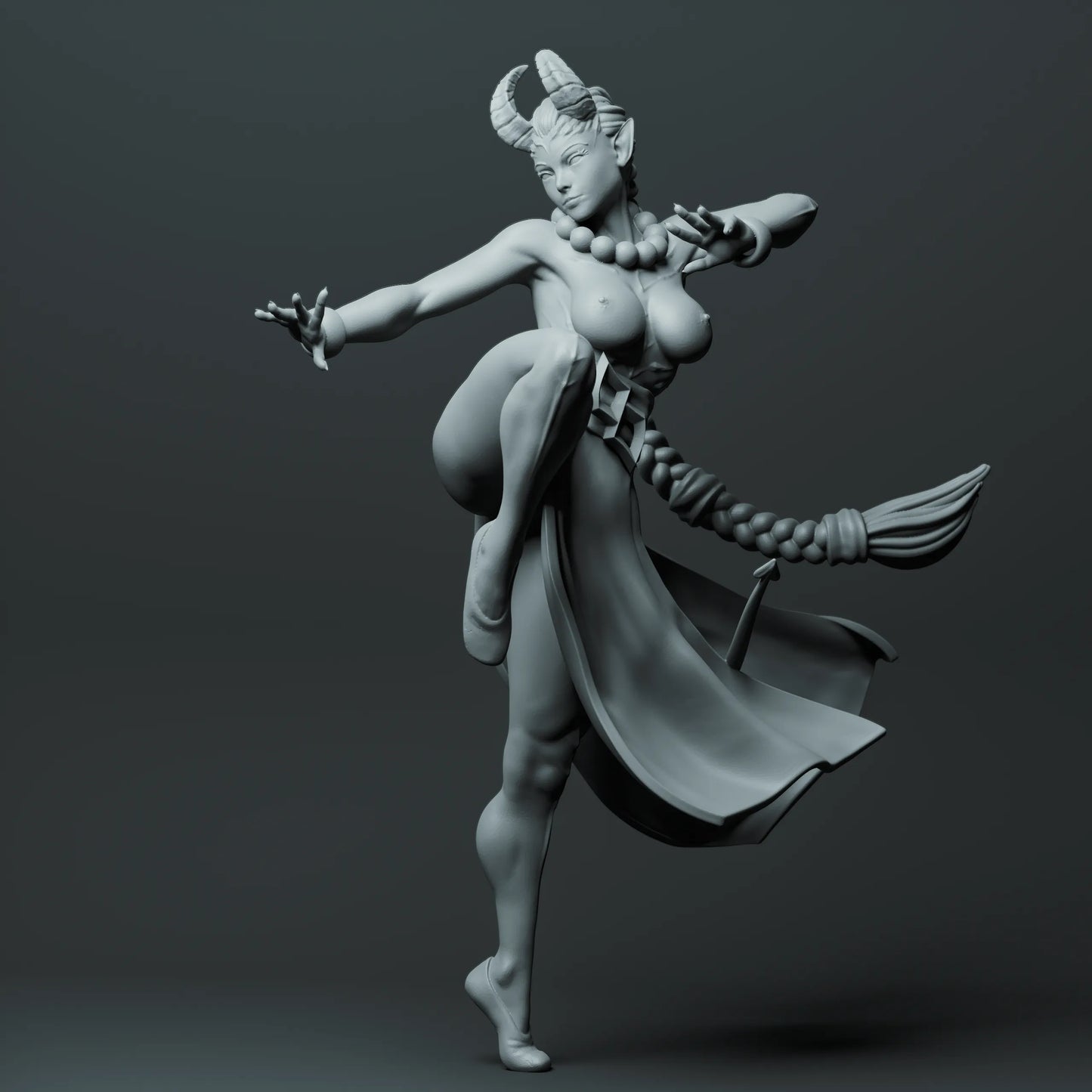 Suzanne Robson - Horns of Temptation - Monk - 75mm Pin Up/Figure/Model/Diorama