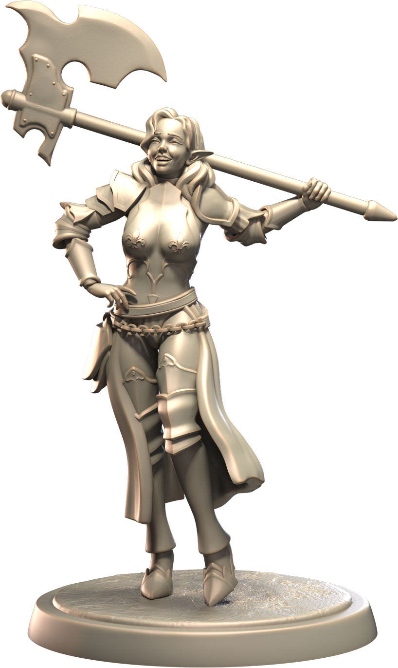 3D IPStudios - Elf Warriors - Nymara - Pin Up/Figure/Model/Diorama - Helios3DPrinting