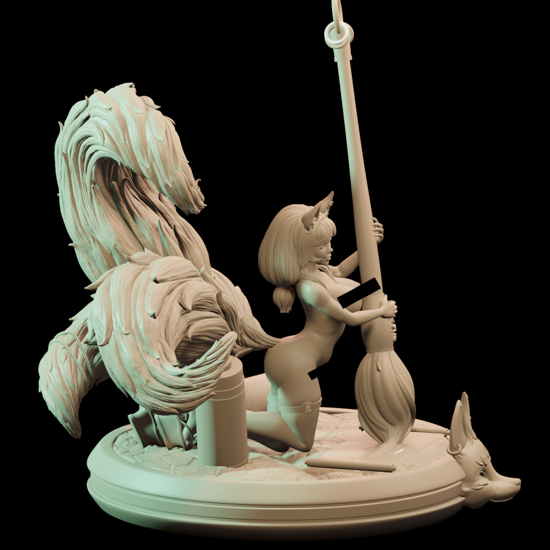 Nell - Naru the Kitsune #2 - 75mm Pin Up/Figure/Model/Diorama