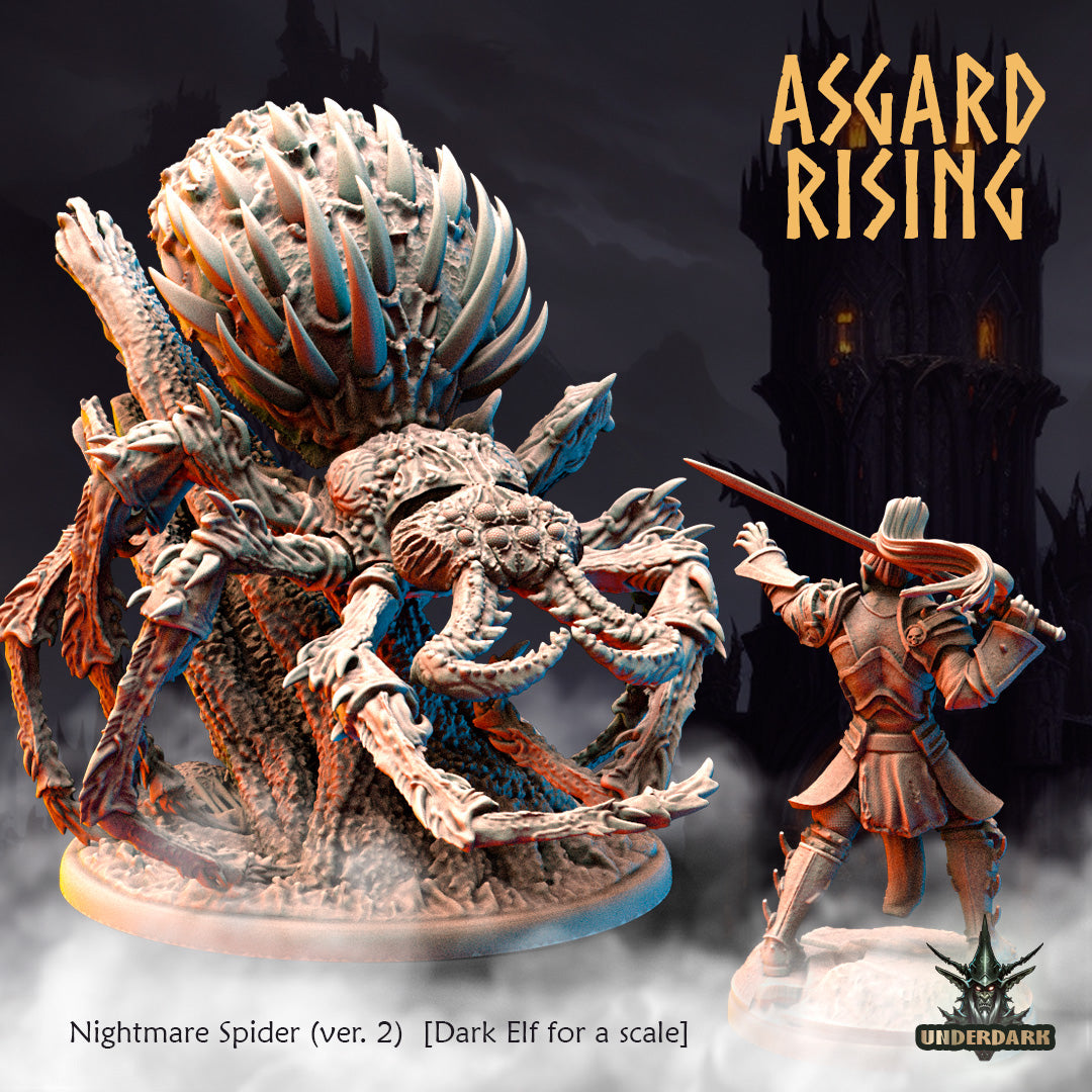 Asgard Rising - Underdark - Nightmare Spider - DnD/TTRPG Figure/Miniature