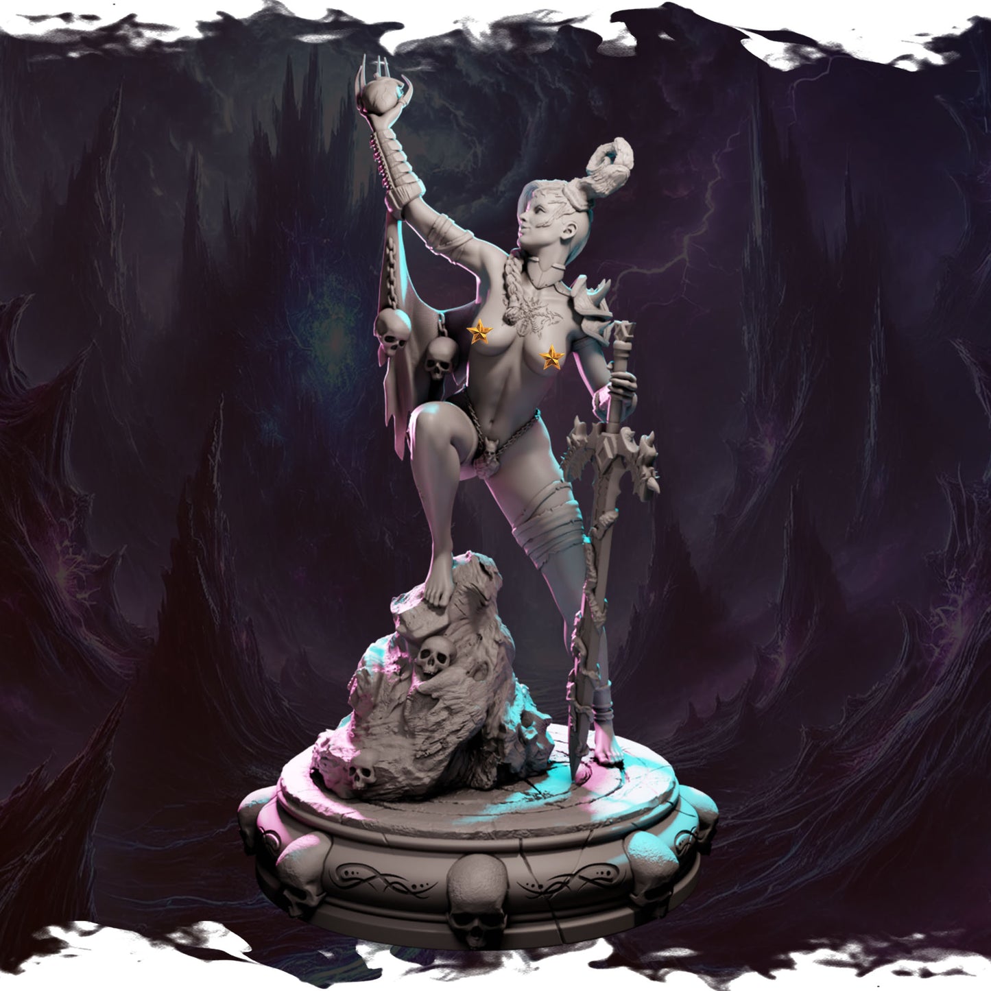 Gilmore Studio - Ladies of Chaos #3 - Nyxara - 75mm Pin Up/Figure/Model/Diorama