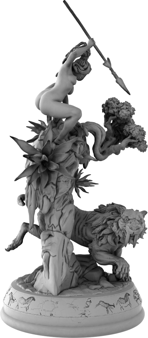 Devi Miniatures - Primal Ladies - Niva - 75mm Pin Up/Figure/Model/Diorama