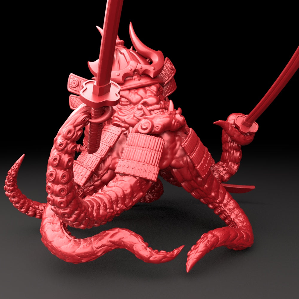 Brayan Nafarrate - Bestiary #5 - Samurai Octopus #2 - DnD/TTRPG Figure/Miniature